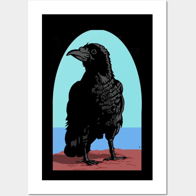 Stoic crow Wall Art by Undeadredneck